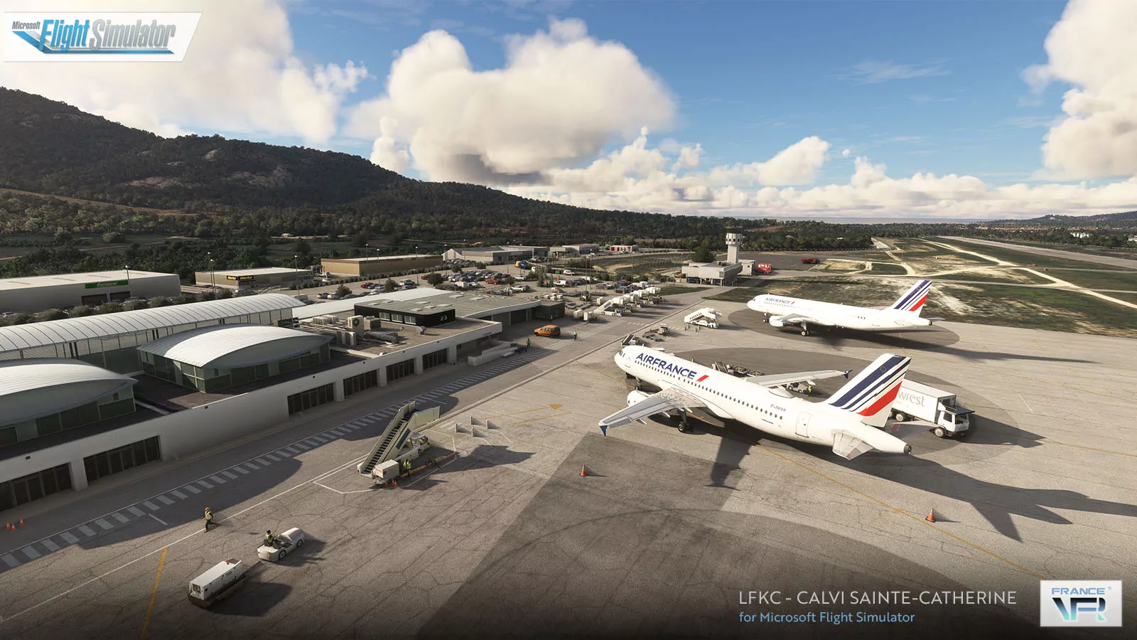 Explore Calvi Sainte-Catherine Airport (LFKC) with FranceVFR for MSFS